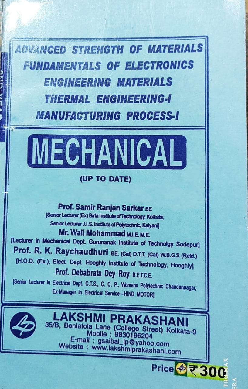 ME 4th Semester Polytechnic guide book Lakshmi Publication